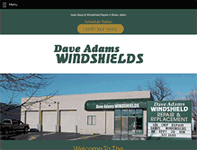 Tablet Screenshot of daveadamswindshields.com